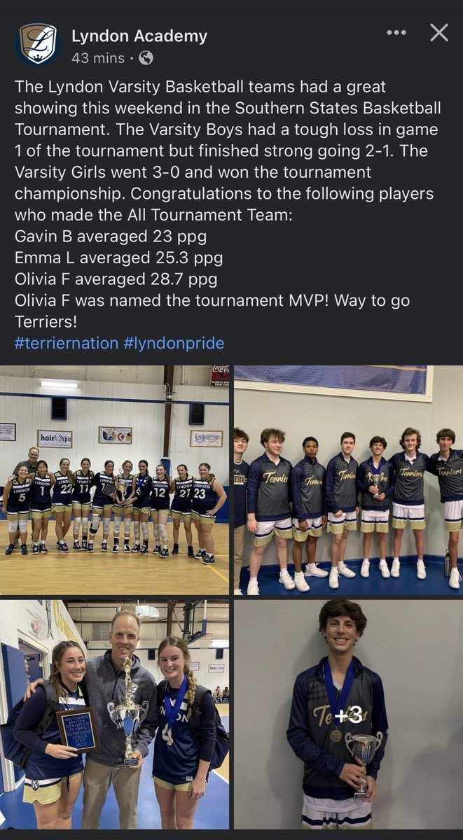 Weekend tournament recap!! <a href="/lyndonacademy/">Lyndon Academy</a> <a href="/KyleSandy355/">Kyle Sandy</a>