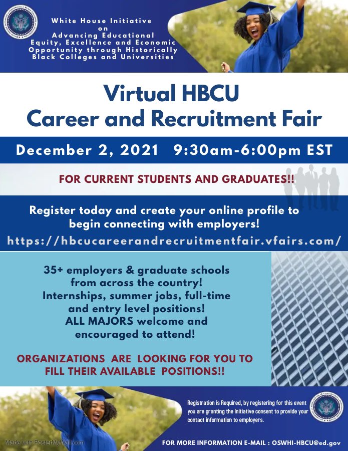 HireMorehouse's tweet photo. #MorehouseMen: VIRTUAL CAREER FAIR ALERT 📢 Virtual HBCU Career and Recruitment Fair happening Dec. 2. See below for details! https://t.co/qeUpPrH4mk