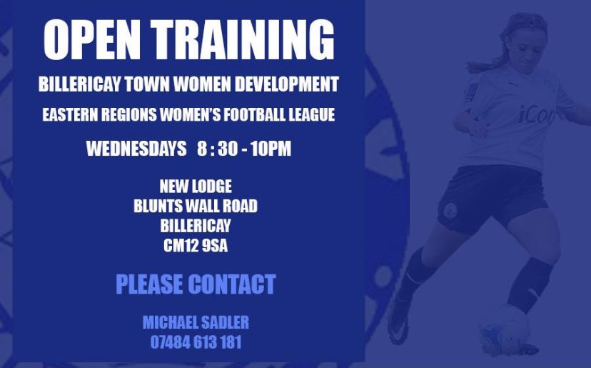 BrentwoodTownW's tweet photo. If you are a player looking to progress, develop and enjoy playing, in 2022, at a club with great facilities and opportunities please get in touch and come along to a training session. https://t.co/RvP6lF0I1j