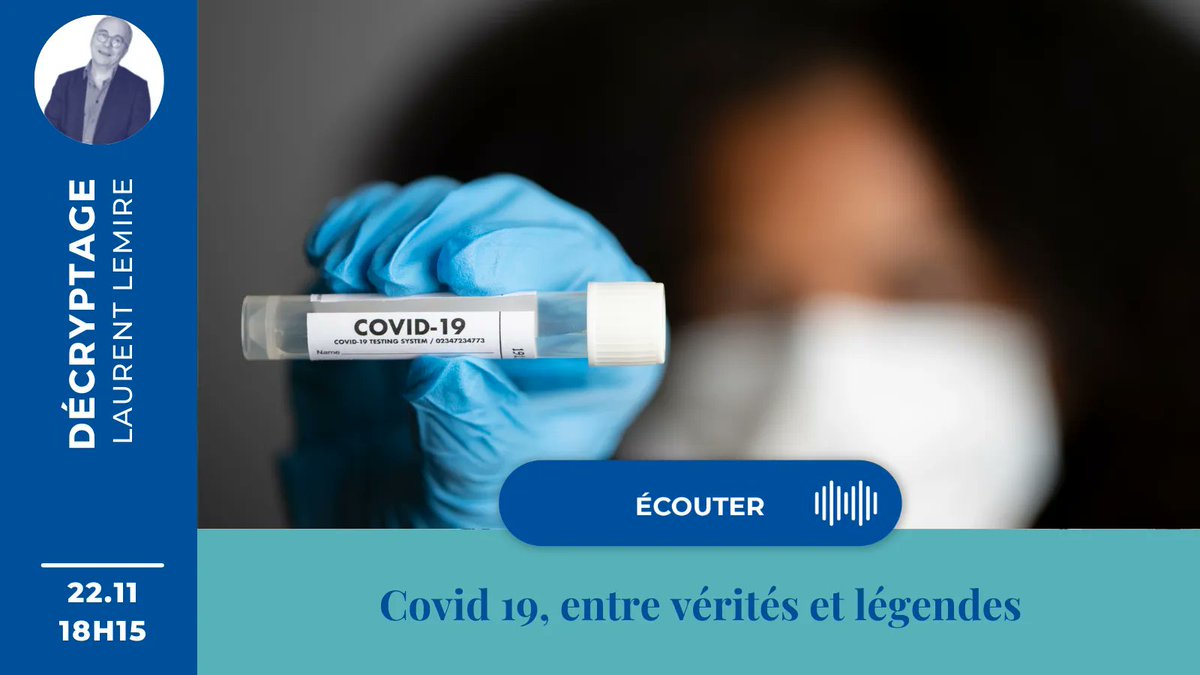 Radio Notre Dame (@radionotredame) on Twitter photo ⏰ A 18h15 - Décryptage
"Covid 19, entre vérités et légendes" - Avec <a href="/bordenavev/">Vincent Bordenave</a>, journaliste indépendant (sciences/environnement/santé), qui publie aux <a href="/EditionsPerrin/">Editions Perrin</a> "Covid19 - vérités et légendes ⏰ A 18h15 - Décryptage
"Covid 19, entre vérités et légendes" - Avec <a href="/bordenavev/">Vincent Bordenave</a>, journaliste indépendant (sciences/environnement/santé), qui publie aux <a href="/EditionsPerrin/">Editions Perrin</a> "Covid19 - vérités et légendes