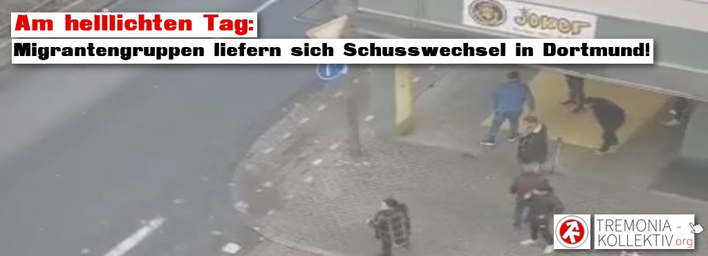Von wegen Sonntag ist Ruhetag: Gestern Nachmittag gingen zwei Migrantengruppen in #Dortmund aufeinander los. Dabei sollen Stich- und Schusswaffen zum Einsatz gekommen sein. Mehr zum Vorfall gibt es auf unserer Webseite: tremonia-kollektiv.org/2021/11/22/am-…