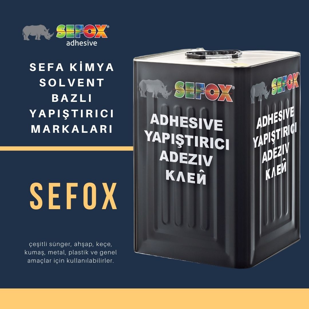 ☄️ SEFA KİMYA SOLVENT BAZLI YAPIŞTIRICI MARKALARI 

🌟  SEFOX 
⇢⇢⇢⇢⇢⇢⇢⇢⇢⇢

#adhesive #yapıştırıcı #yatak #mobilya #sefox #sefoxyapıştırıcı #sefoxhotmelt #sefakimya