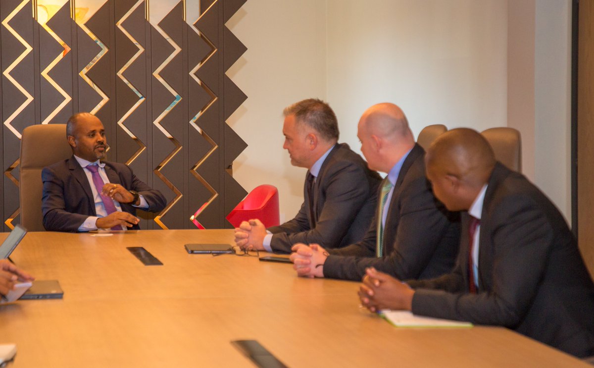 SafaricomET's tweet photo. Our leadership team met with the state @MoF Ethiopia H.E @EyobTolina to discuss commercial launch preparations and supporting Ethiopia’s digital objectives. https://t.co/3m7MmWEddZ