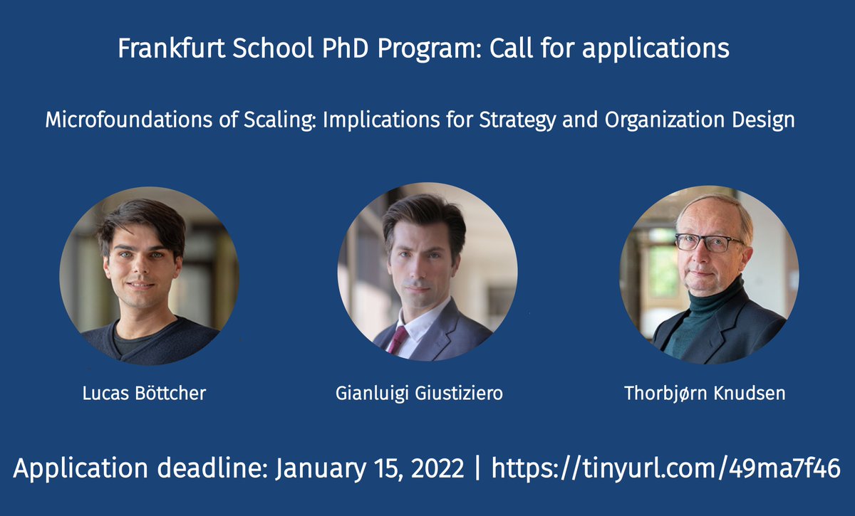 Interested in the <a href="/FrankfurtSchool/">Frankfurt School</a> PhD program? 

Apply now: tinyurl.com/4jhp2saa

<a href="/T_Knudsen/">Thorbjørn Knudsen</a>