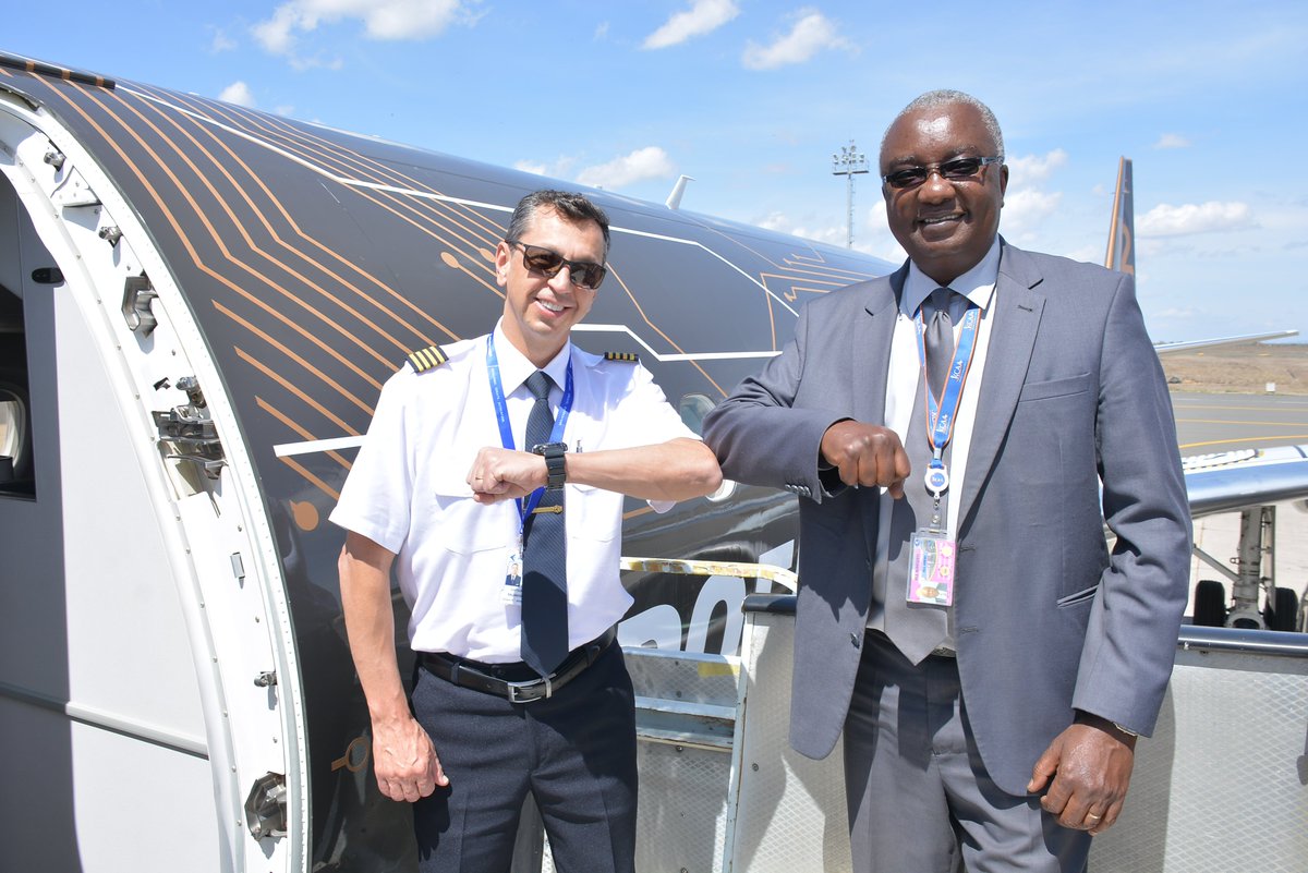 KenyaAirways's tweet image. All aboard! The #Summit has taken off to great heights this afternoon as members of the media and distinguished guests were treated to the snow-capped peak of Mt Kilimanjaro during the E-195 E-2 #DemoFlight @CAA_Kenya @KenyaAirports @embraer