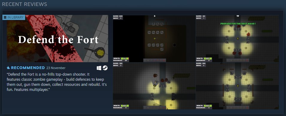 CSH_Picone's tweet image. The name fooled me. I went in expecting a tower defence game but @YukoSoftware&apos;s Defend the Fort is actually a top-down shooter. You do build a fort, but it defends you, not the other way around. Features 3 maps for you to move around and 4 weapons plus turrets. Simple but fun.