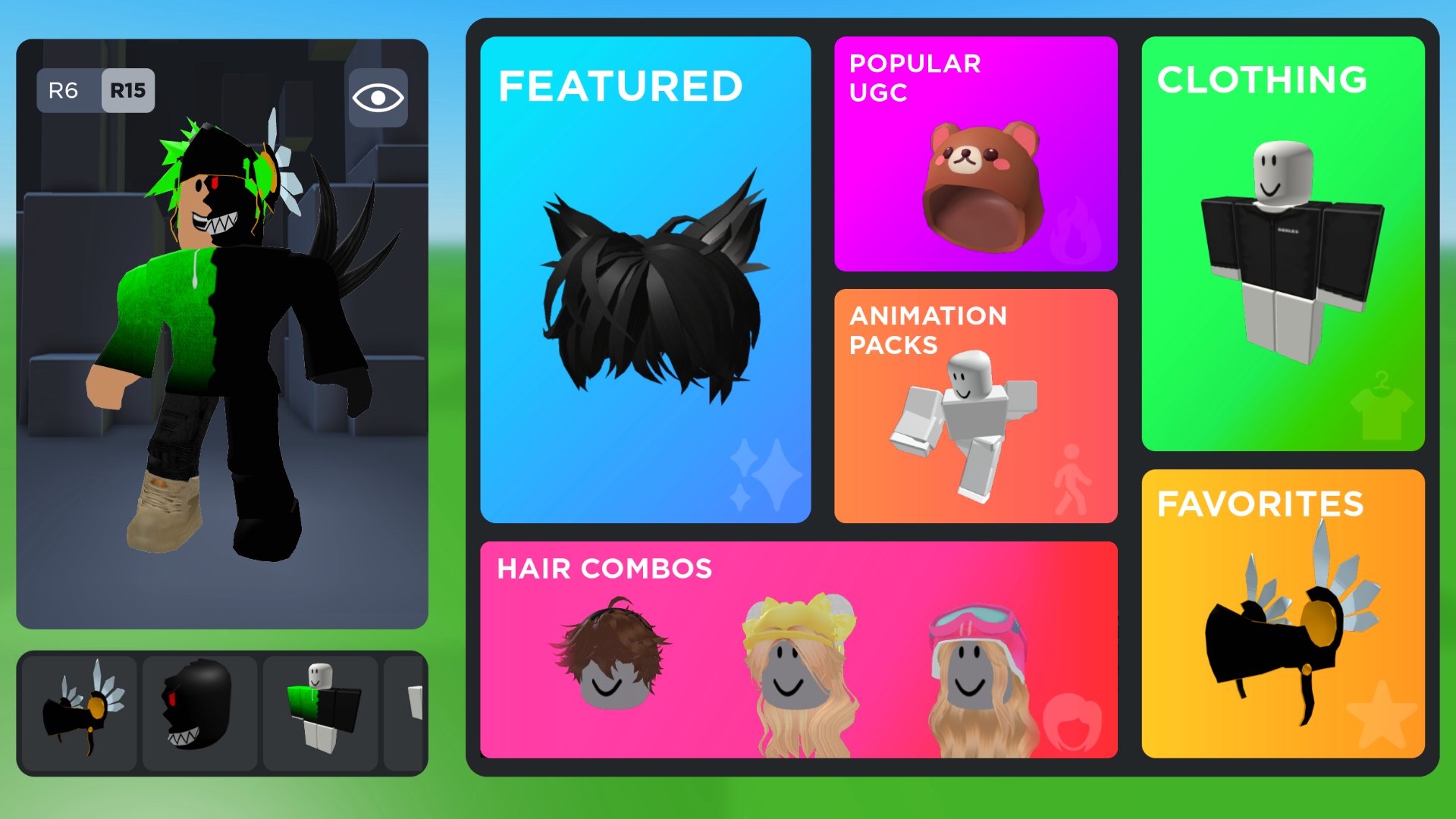 Muneeb on X: 🔥New selection screen for Catalog Avatar Creator! #Roblox   / X
