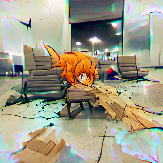 iDreamShowrThts's tweet photo. The airport is probably one of the only places you can sleep on a bench and not be thought of as homeless.

Follow me for more fun AI generated visualizations
#AIart #ShowerThoughts https://t.co/6YDYwabC7r