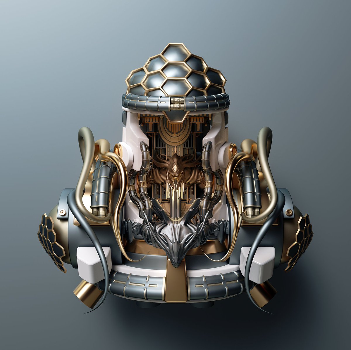 Introducing Sethmek, my submission for the <a href="/MekaVerse/">MekaVerse</a> Art contest - this one is a living citadel built within the Meka #MEKAVERSECREATIVE
<a href="/MekaVerse/">MekaVerse</a>