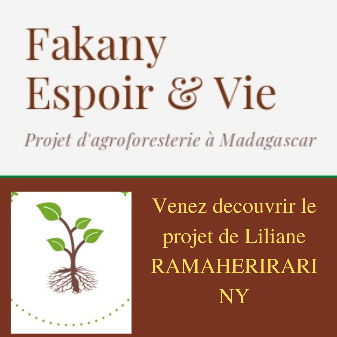 Fakany Espoir &amp; Vie est le projet de Liliane Ramah sur une agriculture rentable et durable à Madagascar. Elle aura besoins de tout votre soutien ce soir la, alors venez  lui donner de la force à notre évènement le 25 novembre 2021 de 18h30 à 22h à a salle San Subra (Toulouse)