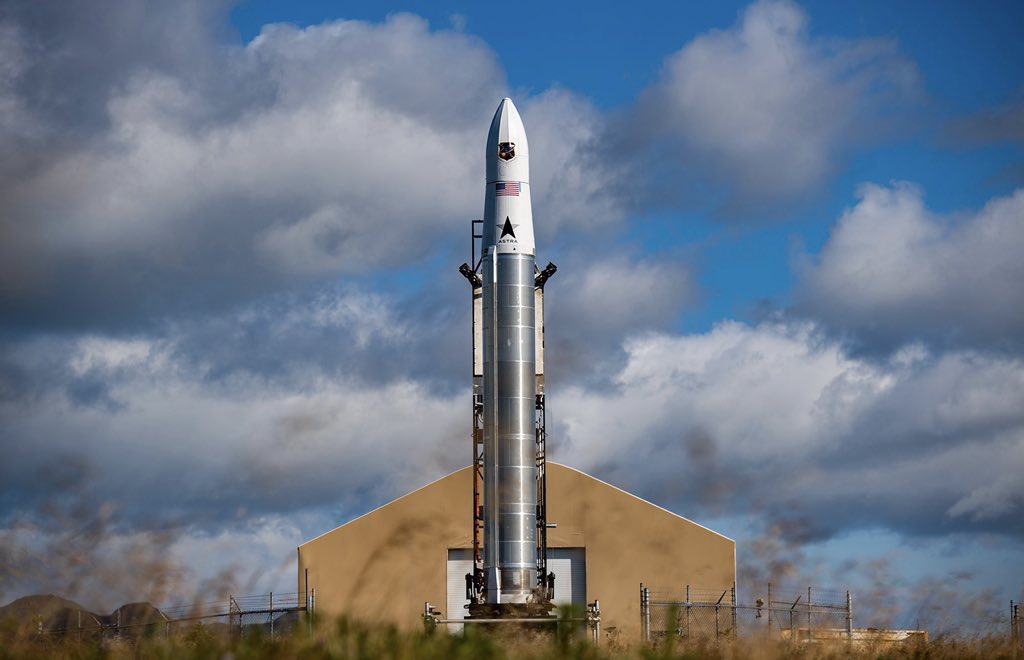 spaceterminals's tweet photo. Throwback to @Astra’s LV0006. Truly a beautiful beast. 🚀 https://t.co/ltKDEeGa0p