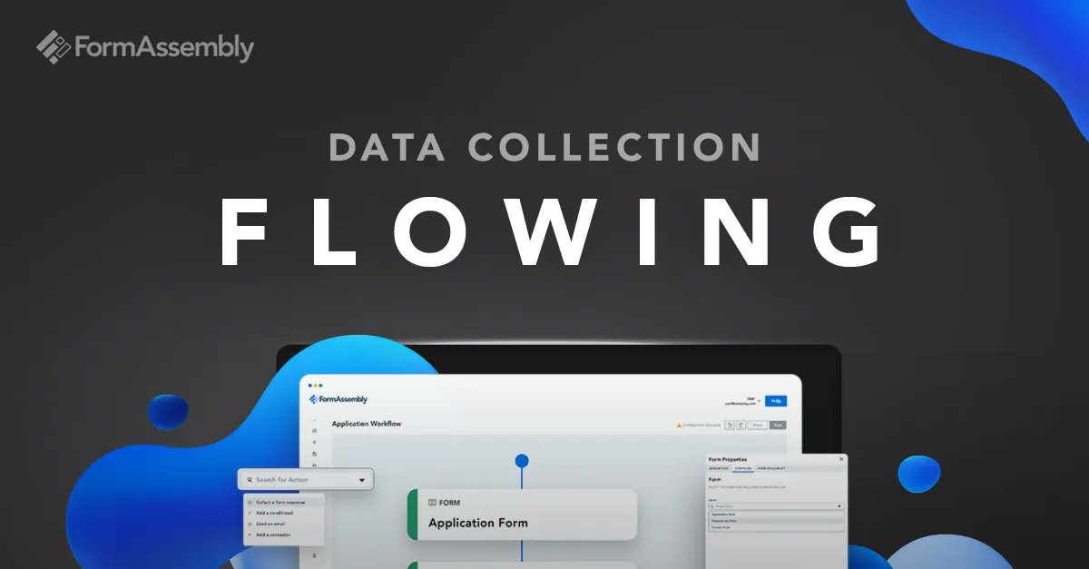 FormAssembly's tweet image. Get your data collection flowing with FormAssembly Workflow. Coming soon to Enterprise Cloud, Compliance Cloud, and Government Cloud plans. Reach out for a demo: buff.ly/3BTAylK
#FormAssemblyWorkflow #Workflow #VisualWorkflow #ProcessBuilder #DataCollection