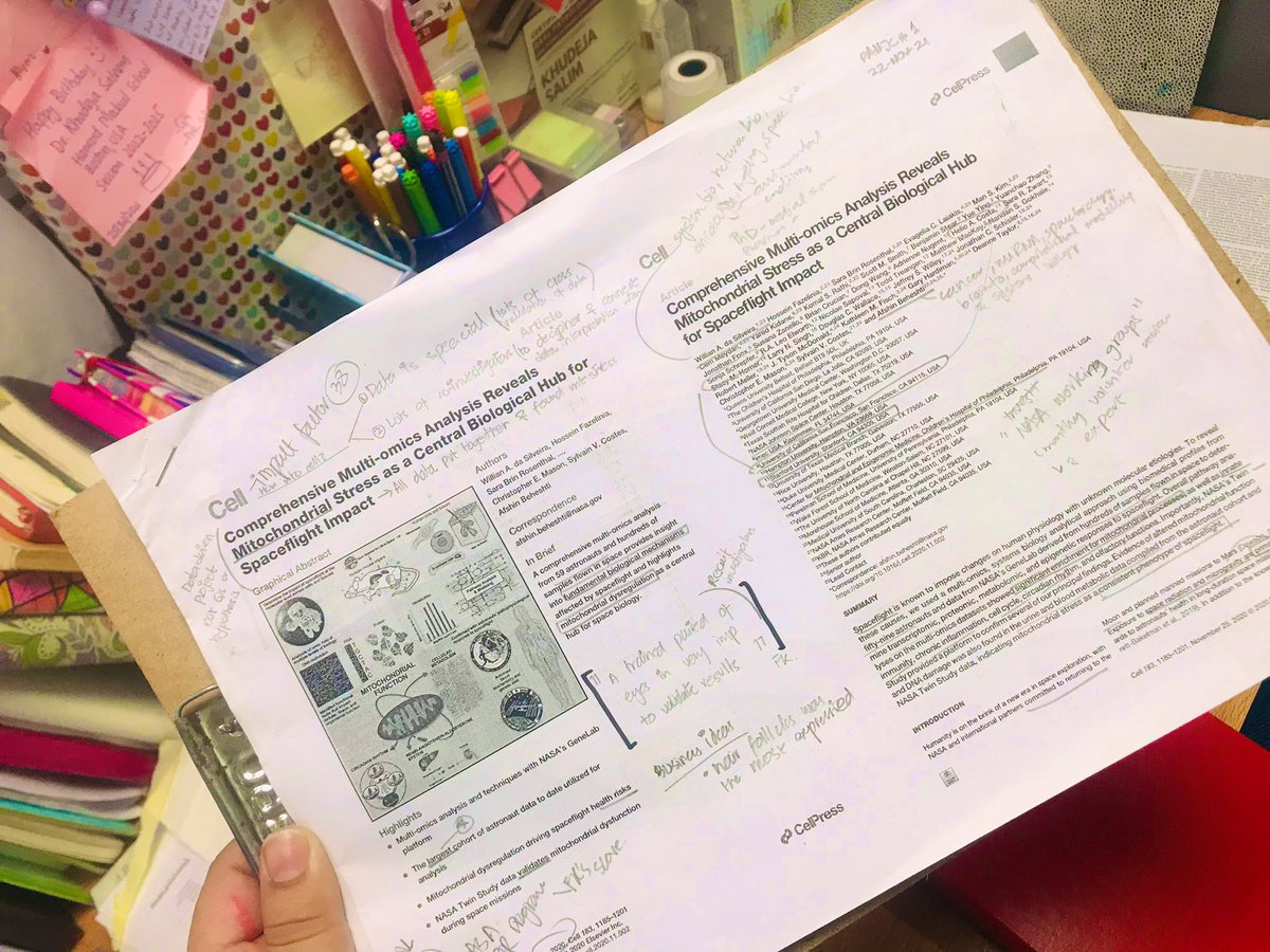 Dissected a data-driven #research in our Pan-JC @pmlabpk Amazed @ the impact of work whn #PIs frm multiple labs work together! 🚀🧬
Still wondering y only
#mtDNA ?Should we be thinking abt other layers of data?PPls?👩‍🚀@WillianAbraham  @AfshinBeheshti  @NASAGeneLab  #spacebiology