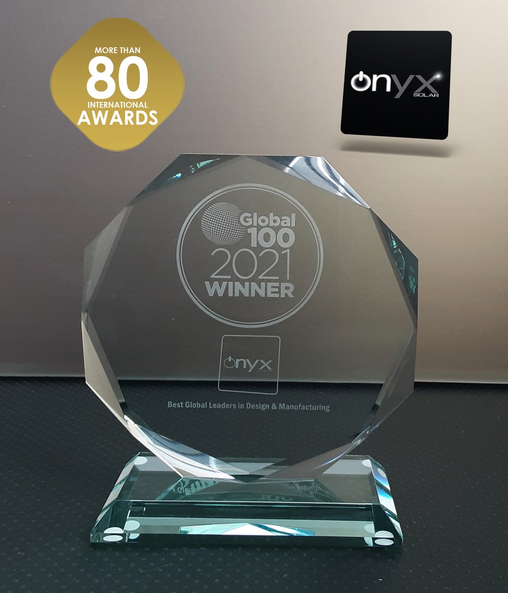 We have been recognized as the 'Best Global Leaders in Design &amp; Manufacturing' for our aesthetics and 100% customized photovoltaic glass.
#Congratulations to everyone that strives to integrate renewable energy into our buildings and fight climate change🏅☀