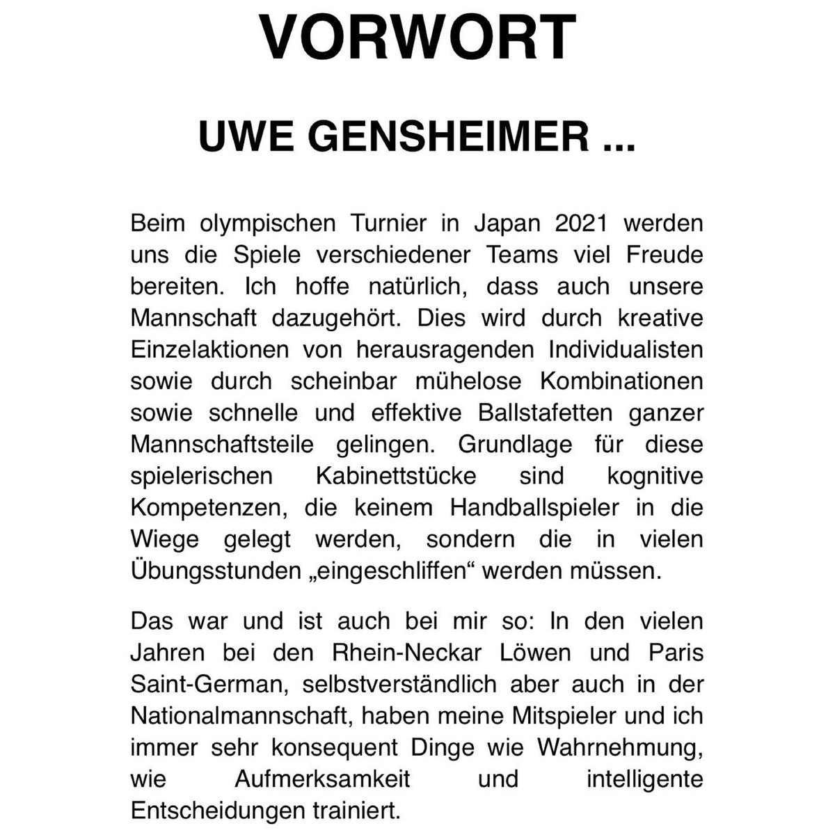 SquiclPrtcl_xyz's tweet photo. Hanball matches are decided in the head: cognitive training, creativity and match intelligence in amateur and competitive handball.

Thanks to the former captain of the german national handballteam @uwegensheimer for the prologue. https://t.co/qLQgO4BOcq