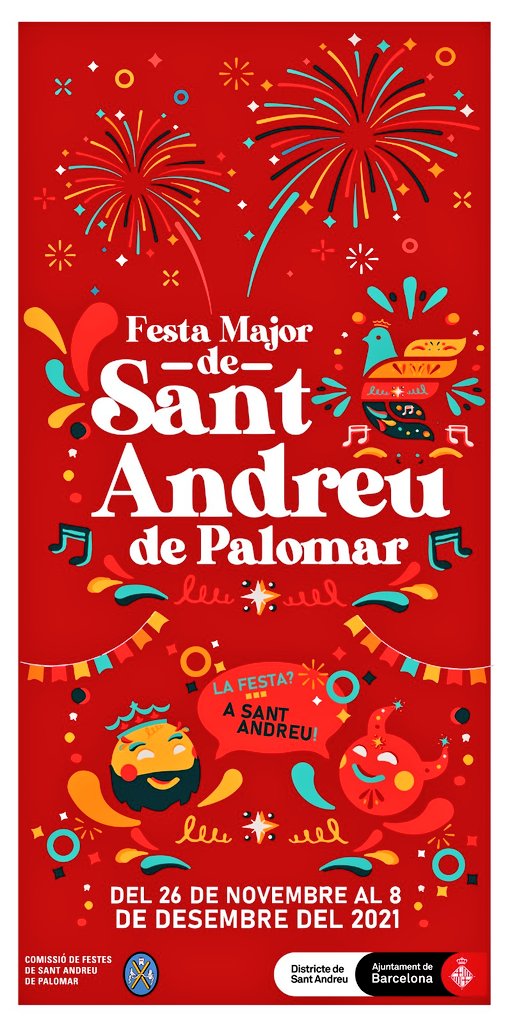 💥 US PRESENTEM EL CARTELL DE FESTA MAJOR 2021 DE SANT ANDREU DE PALOMAR! 

🎉 Amb moltes ganes us mostrem un petit avenç d'aquestes festes tan esperades 

💡Us esperem Divendres pels carrers de Sant Andreu!

La Festa...? A Sant Andreu...!
#FMSantAndreu21