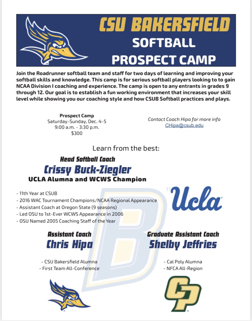 Bakersfield Softball tweet media