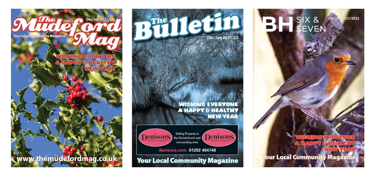 MudefordMag's tweet photo. The December editions of The MudefordMag, The Bulletin and BH Six &amp; Seven are now available to read online at https://t.co/8WfldEeIOC.
#Local #Community #Magazine #localbusiness #Mudeford #Advertising #BH7 #BH6 #BH23 https://t.co/1tMnb9gbLz