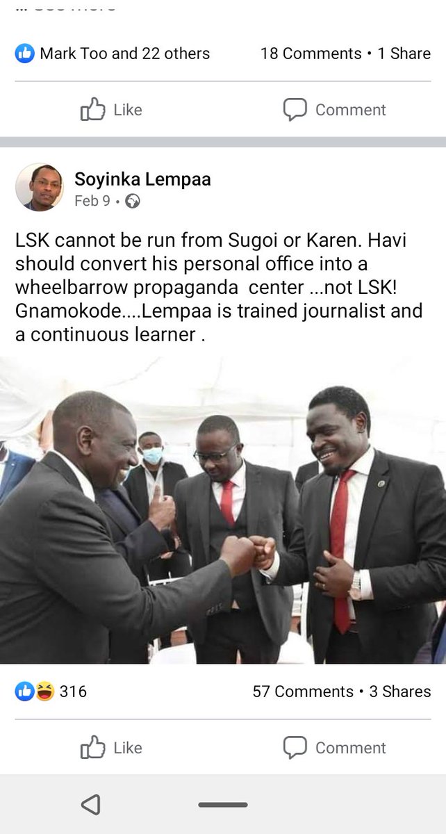 We had seen this in February..We knew Ruto has planted Wheelbarrow and poverty thinking in the head of this ignoramus called Nelson Andayi Khasakhala Havi.....Good riddance