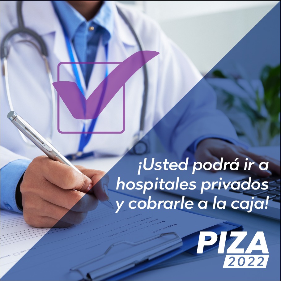 ¡El pueblo decide! MEJOR SALUD.

La salud no espera. Impulsaremos que si una atención no se da en un tiempo prudente, el paciente podrá hacerlo en medicina privada y pasar los gastos a la Caja. 

#Piza2022 Experiencia en la salud de todos.