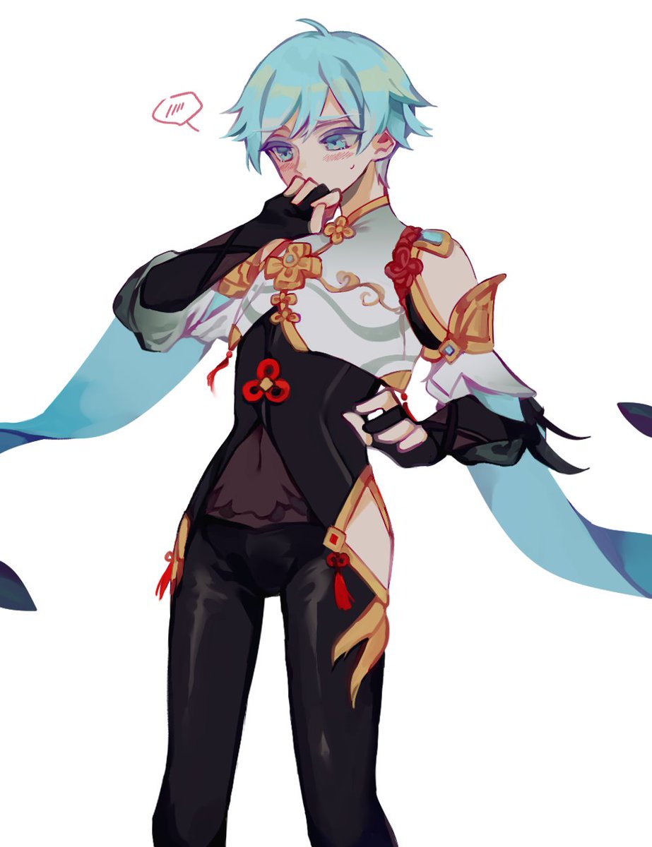 Xingqiu suggested that this is what senior exorcists would wear #Chongyun