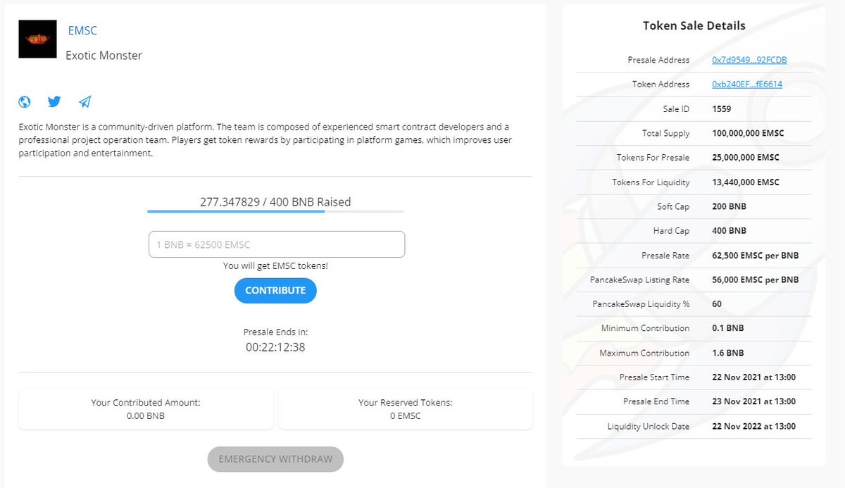 ExoticMonsteNFT's tweet photo. #EMSC #ExoticMonster Our soft cap has been reached, the speed is very fast, join immediately to catch up with this wealth train
Website: https://t.co/2Ivn9k7fHP https://t.co/qAwp0Z8QNm