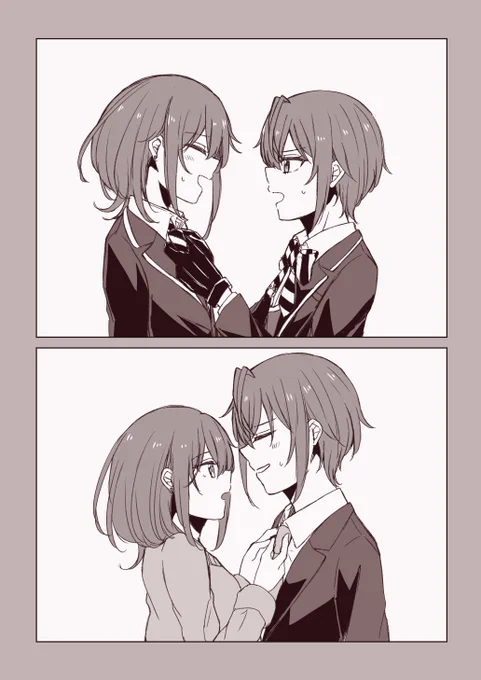 リド監♀ 滑り込み良い夫婦の日
タイが曲がっていますわよ
#twstプラス #twst_NL 