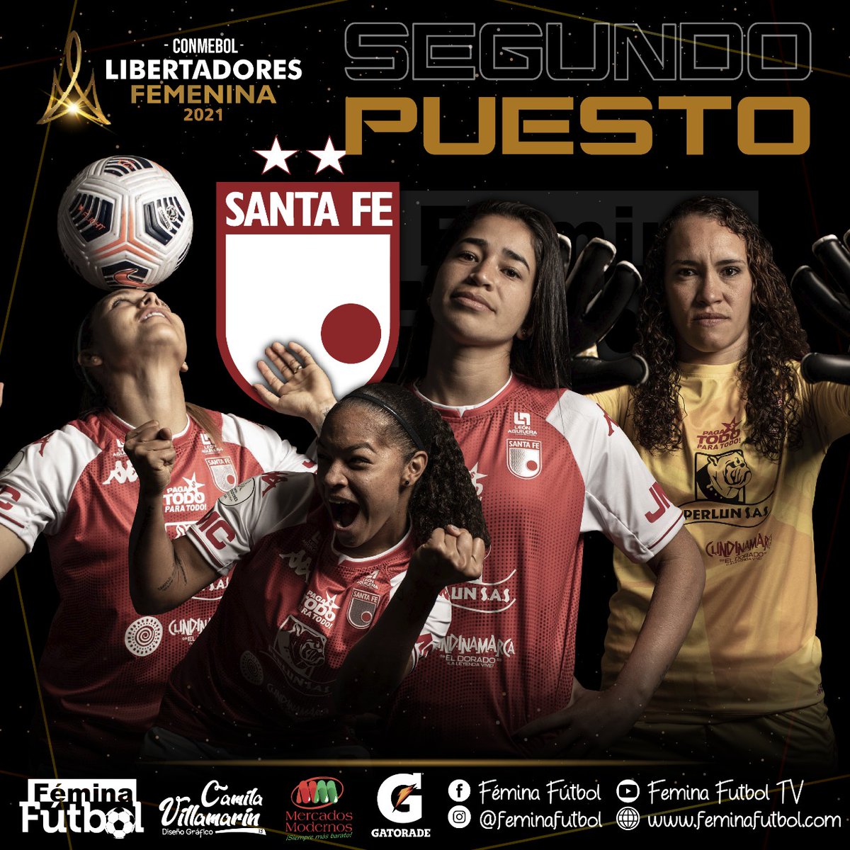 FeminaFutbolCol's tweet image. #LibertadoresFEM

Un grupo de guerreras que lo dejaron todo representando a 🇨🇴, siempre tendrá un reconocimiento a su excelente labor.

@SantaFeLeonas logró el subcampeonato de la @LibertadoresFEM tras una gran campaña con el DT Albeiro Erazo.

¡Gracias, Leonas!