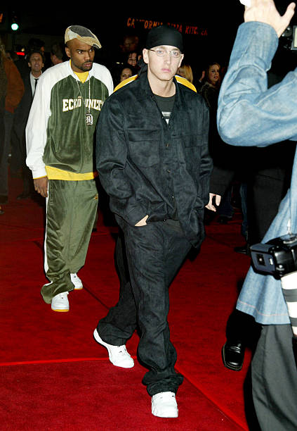 8 Mile' Westwood Premiere @Eminem & Proof at the Mann Village Theatre in Westwood, California 📸: (Photo by Jim Smeal/Ron Galella Collection via Getty Images)