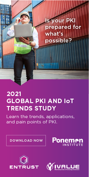iValueInfoSoln's tweet photo. 2021 GLOBAL PKI &amp; IoT TRENDS STUDY
Find out how organizations are using PKI &amp; if they’re prepared for what’s possible. #Click2Download Ponemone Institute Report brought to you by @Entrust_Corp or know more frm @iValueInfoSoln -  #valueaddeddistributor 

https://t.co/gp75aphn15 https://t.co/xdlDLiYtaB