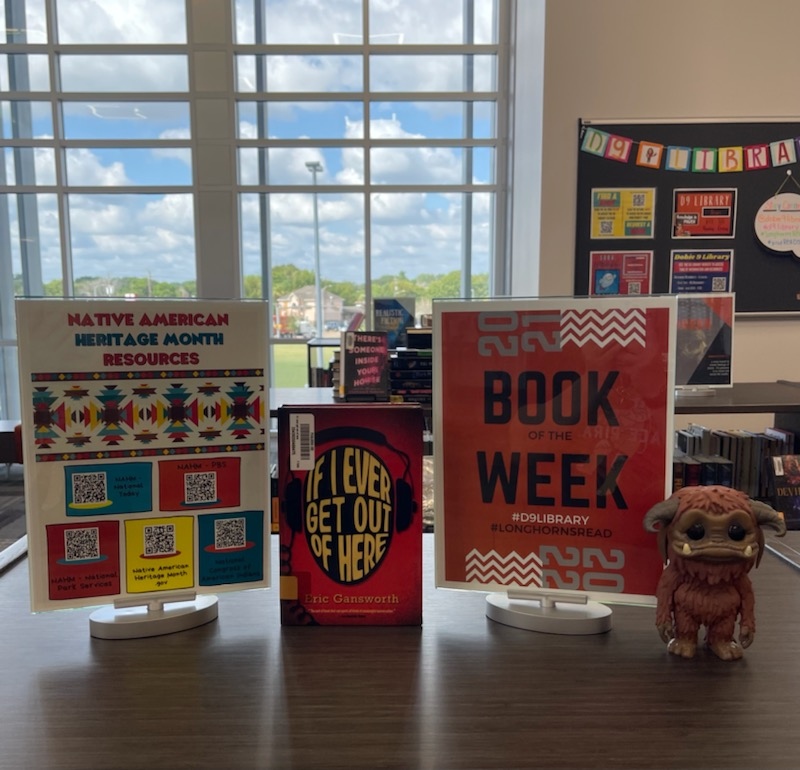 Dobie9Library's tweet photo. In honor of #NativeAmericanHeritageMonth Ludo's #BookoftheWeek choice is If I Ever Get Out of Here by Eric Gansworth!
Available at the #D9Library, so check out a copy today!
#longhornsREAD #pisdREADS #botw #reading #books #hslibrary #bookrecommendation #EricGansworth #NAHM https://t.co/Iz08xOwLU3