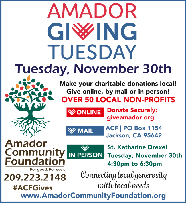 ACFgives's tweet photo. ❤️ Amador County nonprofits look forward to feeling the LOVE on #GIVINGTUESDAY!
Have a wonderful and joyful Thanksgiving Week and we'll see you on Tuesday November 30th! View the nonprofits at https://t.co/Lg8mW5e7Yu 
#GivingTuesdayAmador #AmadorCounty #ACFGives #AmadorGivingT https://t.co/fXG4CGyvsy