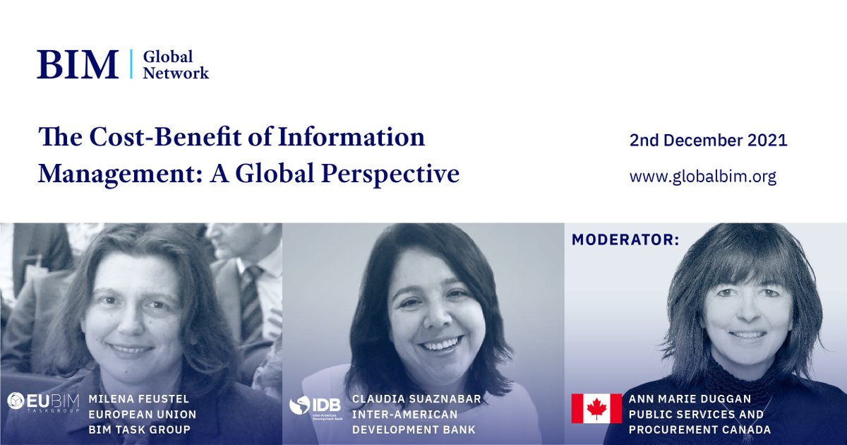Calling all policymakers, change managers, multi-lateral institutions, academics, public sector and procurers to register to the General Assembly!

Find out more and register here globalbim.org/news/general-a…

<a href="/the_IDB/">Inter-American Development Bank</a> <a href="/eubimgroup/">eubimgroup</a> <a href="/PSPC_SPAC/">Public Services and Procurement Canada</a> <a href="/UNOPS/">UNOPS</a> <a href="/redbimgoblatam/">REDBIMGOBLATAM</a>