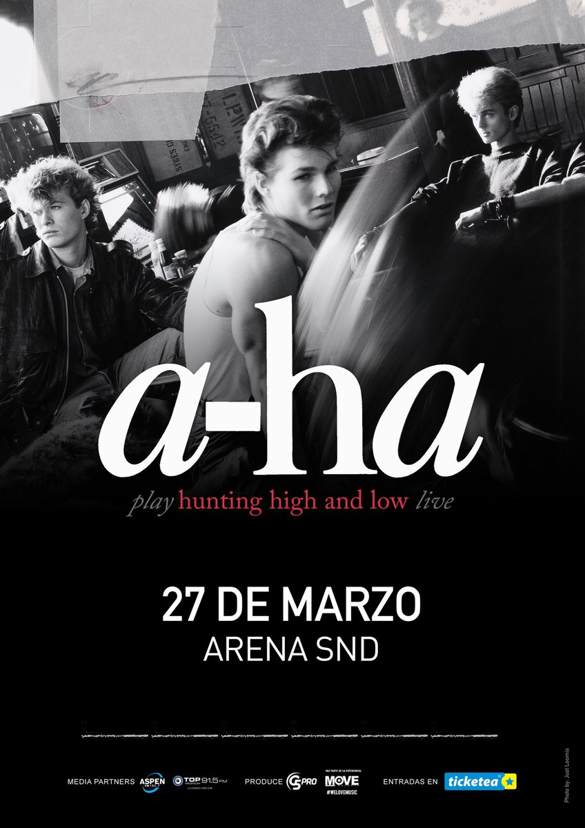 G5pro's tweet photo. ¡A-HA llega a Paraguay con “Hunting High And Low” World Tour! 🤩🤩🤩 

🇵🇾 ¿Te imaginás lo que va a ser este concierto? 💥 ¡Preparate para celebrar sus 35 años de debut discográfico! 

Entradas a la venta desde el 27/NOV en todos los puntos de @TicketeaPy 

#ahaEnParaguay https://t.co/gJybsRPzzi