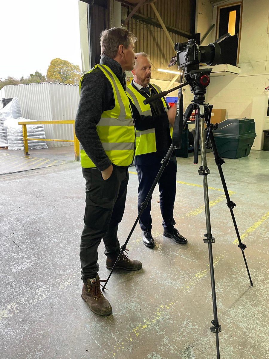 HarlequinMFG's tweet photo. The BBC in action at our our factory in Moira. Great to see it all happen live in our own backyard. 

#BBCNews #Media #Manufacturing #RotoMoulding https://t.co/kJAUtf5ogX