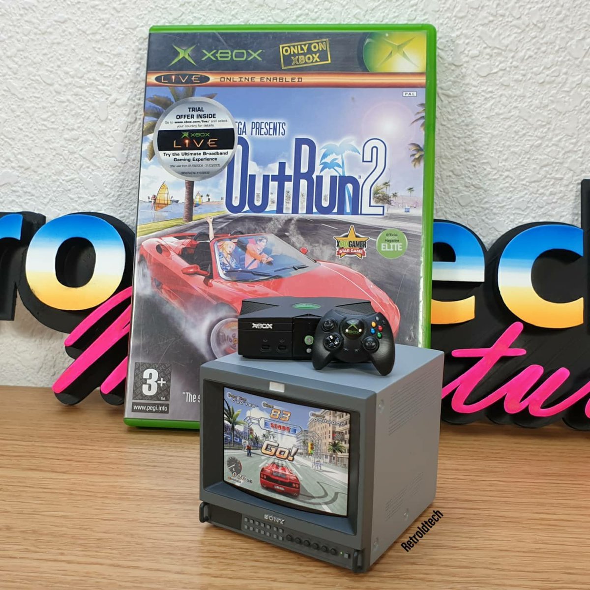 Retroldtech's tweet photo. 1/6 Scale XBOX & Sony PVM Monitor featuring OutRun2 😍
#xbox #xbox20 #originalxbox #xboxmini #minixbox #sega #outrun #outrun2 #miniatures #3dprinted #3dprint #3dprintedmodels #toyphotography #toyphoto #miniatureart https://t.co/L67rXIdA11