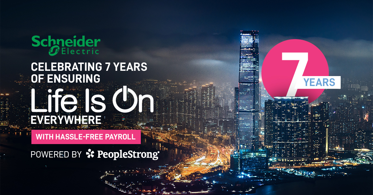 We're proud to be associated with @SchneiderIndia for 7 yrs & counting, in creating value for their distributed workforce with our robust #payroll solution Here's to many more years of impactful collaboration! #LifeisOn #PoweredByPeopleStrong