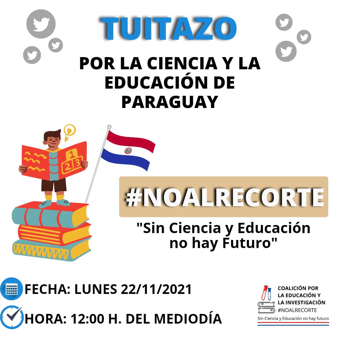 <a href="/SenadoresPy/">SenadoPy</a> sin ciencia y educación no hay futuro 

#NoalRecorte