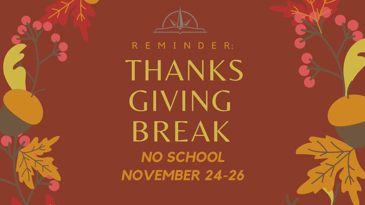 npspanthers's tweet photo. Reminder: NO SCHOOL Wednesday, November 24 through November 26. #npspanthers https://t.co/ynQmfe3jjt