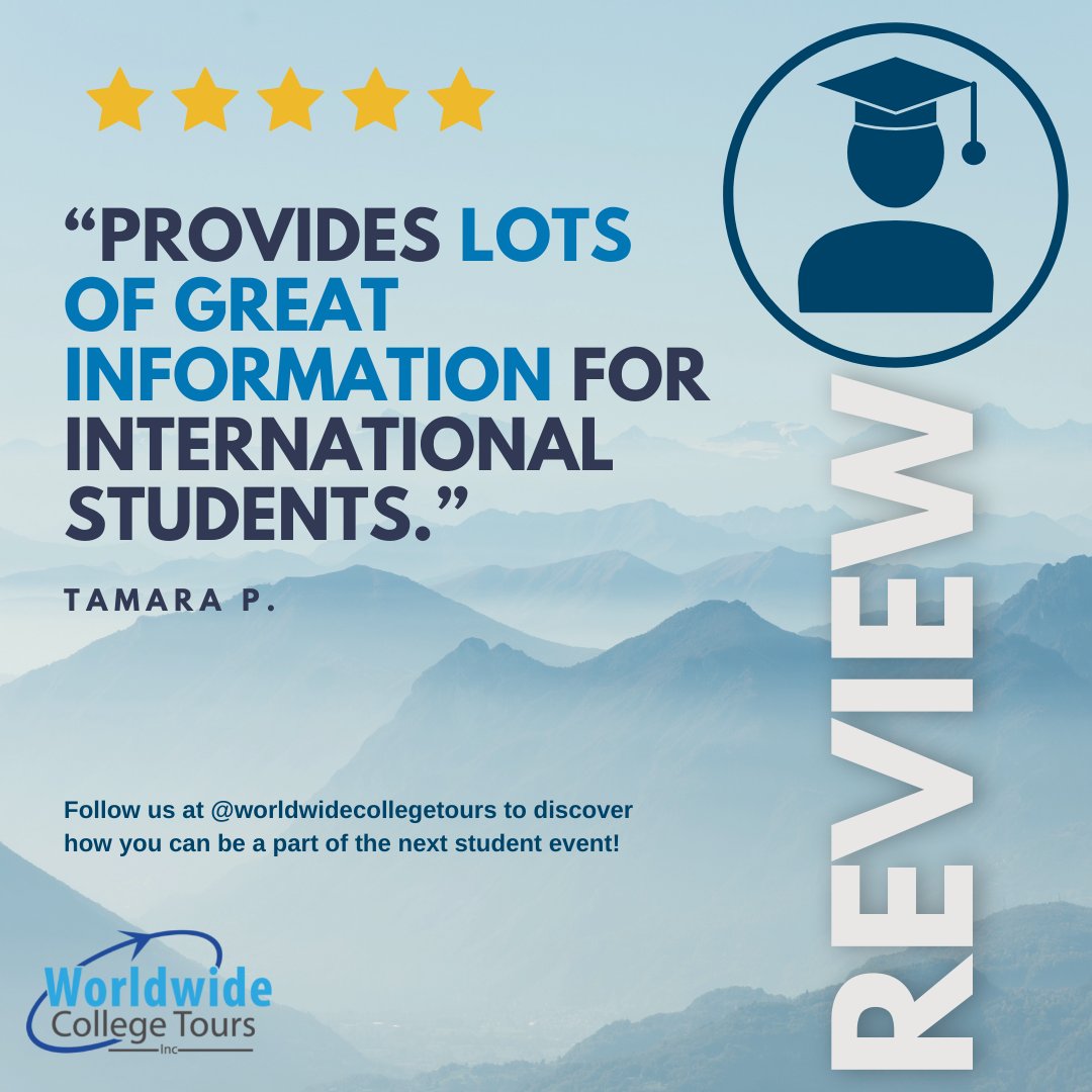 ExploreWWCT's tweet photo. Studying internationally can be an overwhelming process, but we strive to make it easier for students and their parents.  
Follow us at @ExploreWWCT to discover how you can be a part of the next student event! https://t.co/xX3jBZ0hu5