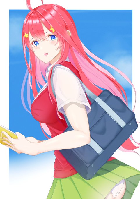 KZM🌱skeb募集中🔥さんがTwitterに投稿した中野五月(五等分の花嫁)のイラスト。