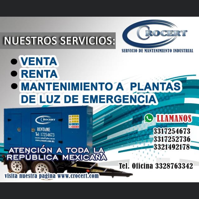 crocert's tweet image. Estamos a sus órdenes desde Guadalajara a todo el país, ¡Saludos!