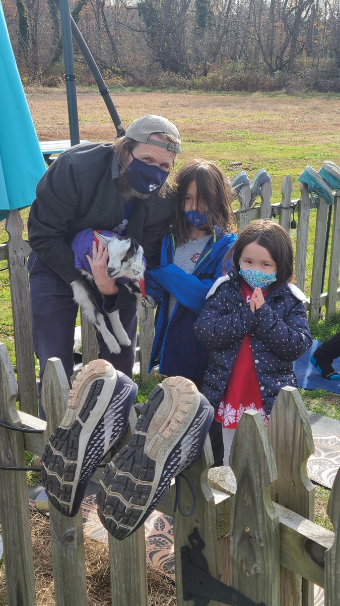 bushmanlab's tweet photo. The Bushman Lab's "Goat" Talent! We struck the coolest of poses with our families and friends doing yoga with baby goats this past Saturday. S/O to Rick for being the GOAT PI and putting all this together!
#coolestlab #coolestPI #wearetheGOAT https://t.co/7KQYXRTYY5