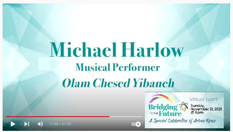 Thrilled that #OlamChesedYibaneh was part of <a href="/Gates2JewishEd/">Gateways Access to Jewish Education</a> celebration of Arlene Remz's leadership! Thank you, Michael Harlow, for giving such beautiful voice to my soul's song! 
youtu.be/40SmvgA_djA?t=…