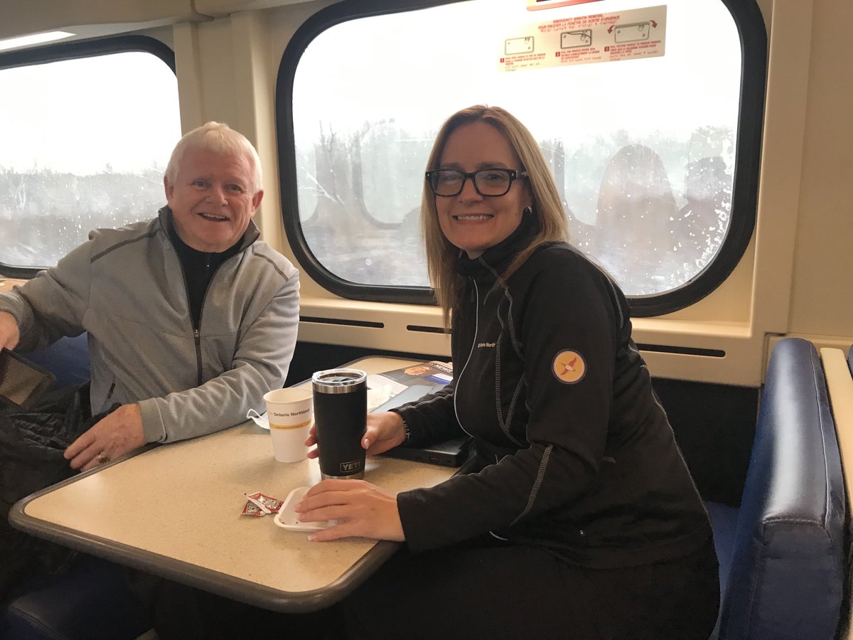 normanamiller1's tweet photo. Picked up ⁦@PKellyMuskoka⁩ in Gravenhurst on the ⁦@OntNorthland⁩ test trip. ⁦@corinasmoore⁩ https://t.co/VaAlHSeuqF