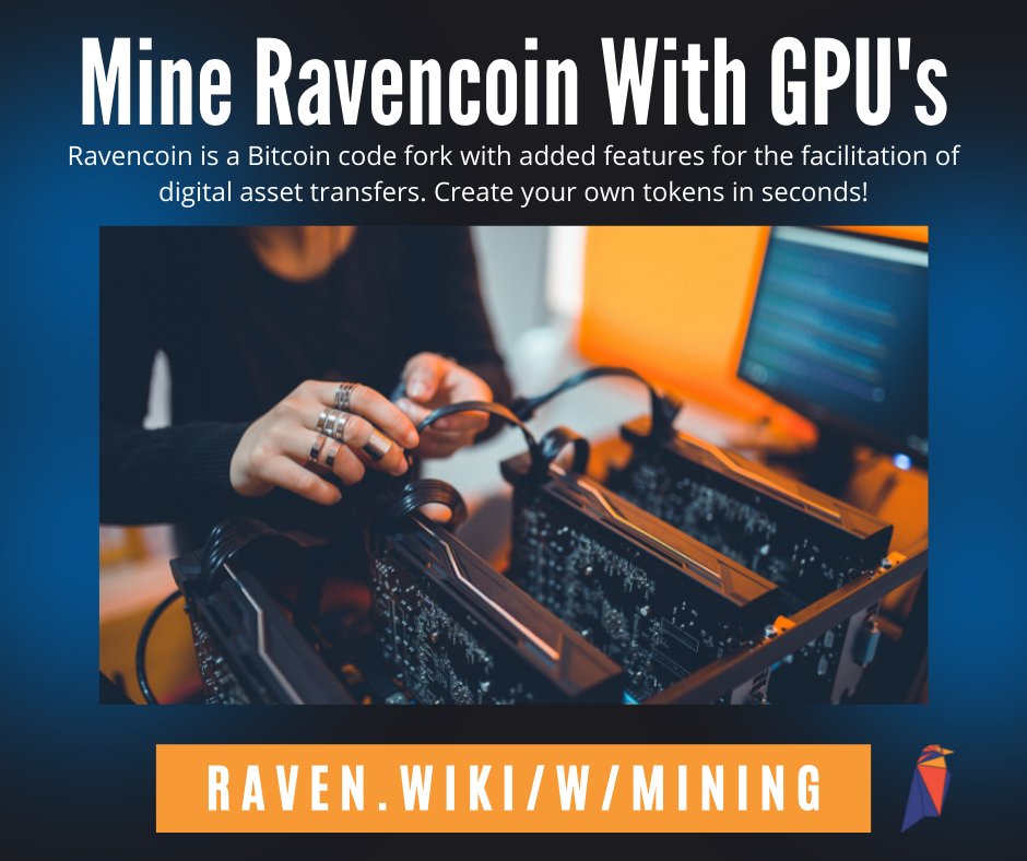 RavencoinAssets's tweet photo. CALLING ALL PC GAMERS 🕹

Turn your gaming pc into a money printer with #Ravencoin mining 💰

You can earn $RVN simply by double clicking your Ravencoin Miner after a gaming sesh 📈

HODL, collect NFT's, OR create your own tokens FAST

Open-source permissionless blockchain FTW 🚀 https://t.co/k0lZoQ43hI