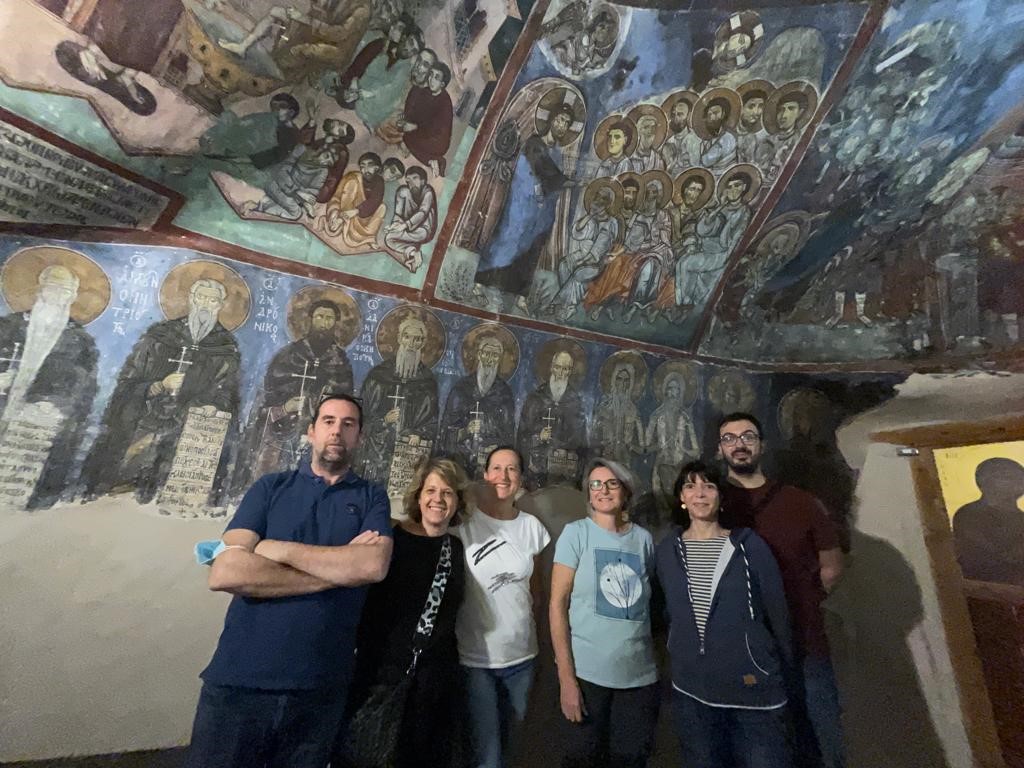 EHEM_project's tweet photo. 👋Team @unitusviterbo &amp; @UnivRoma3 joins @CYENSCoE in the study of the wall paintings and the reconstruction of the church of St. Neophytos in #Cyprus.

🔎 #Spectroscopy and Hypercolorimetric Multispectral Imaging were used to obtain images and colorimetric data for a #3Dmodel! https://t.co/ykt5Yofn3j