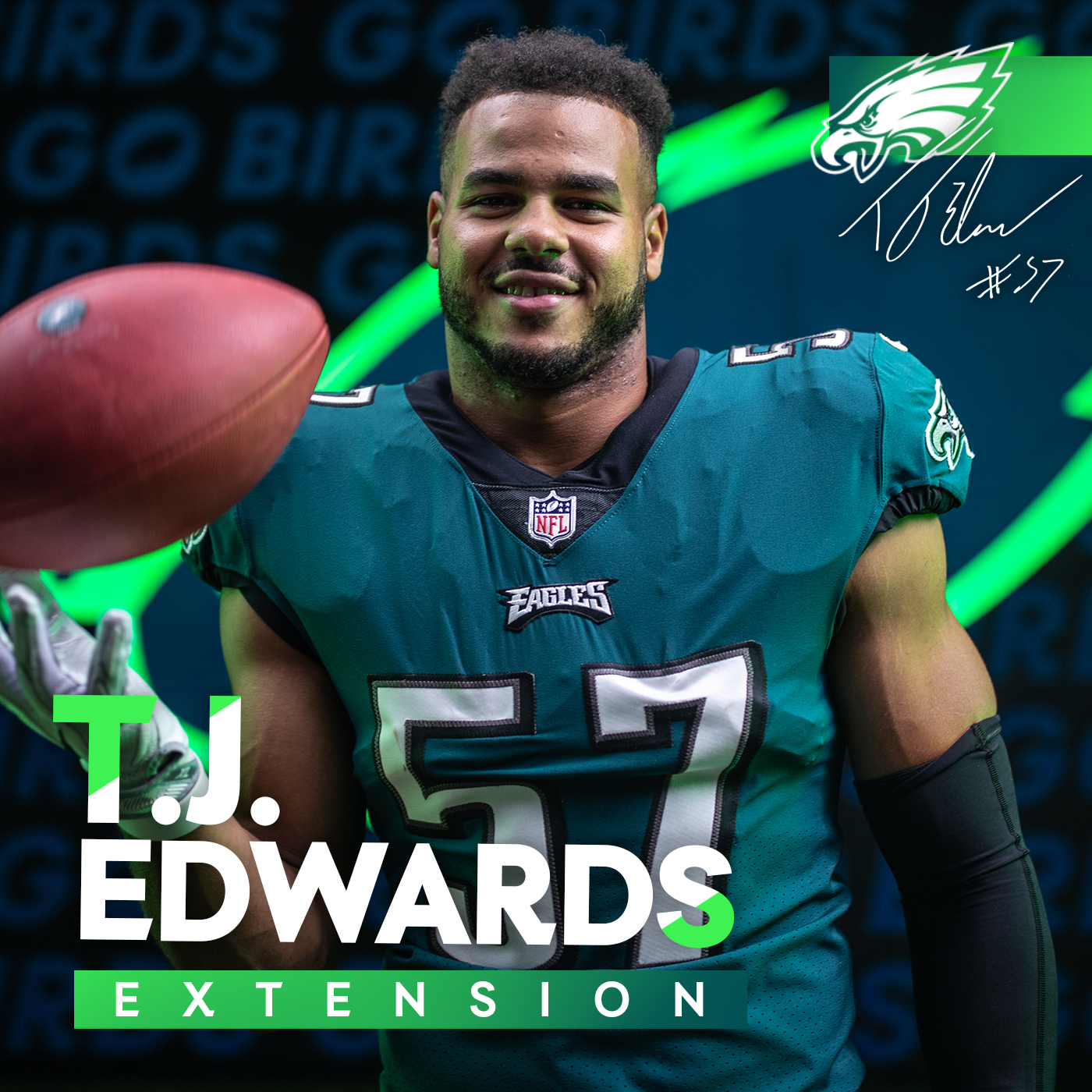 Philadelphia Eagles on X: 'Roster Move: Eagles have signed LB T.J. Edwards  to a one-year contract extension through 2022.  / X
