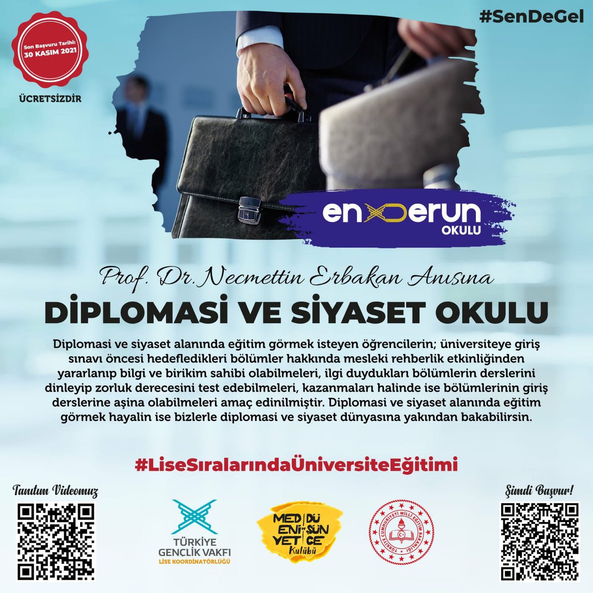 tugvaorhaneli's tweet photo. #EnderunOkulu başvuruları devam ediyor!

Hayal ettiğin bölümü daha yakından tanıyacak ve kafana takılan sorulara hem uzmanından, hem de öğrencilerden yanıt bulacaksın. 😉

Hayaline yakından bakmaya ne dersin? #SenDeGel

📲 https://t.co/n7psgdiNr1 https://t.co/K2eV3LmBlY
