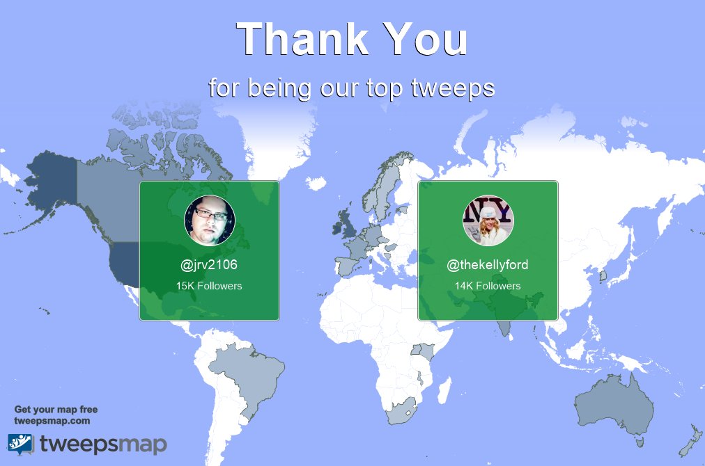 Special thanks to our top new tweeps this week <a href="/jrv2106/">Julian Valin</a>, <a href="/thekellyford/">KellyFordInTheMorning</a>